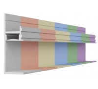 Теневой плинтус скрытого монтажа Pro Design, 7210, 2700 мм , Любой цвет по RAL  